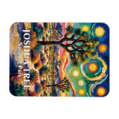 Aangepaste tekst Joshua Tree Van Gogh Kleurrijke W Magneet (Horizontaal)