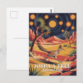 Aangepaste tekst Joshua Tree Wildlife Roadrunner W Briefkaart (Voorkant / Achterkant)