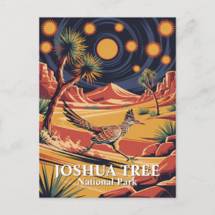 Aangepaste tekst Joshua Tree Wildlife Roadrunner W Briefkaart