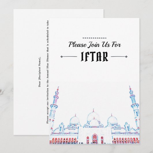 Aangepaste tekst kaart (Voorkant / Achterkant)