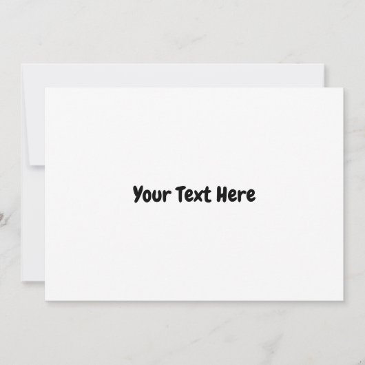 Aangepaste tekst kaart (Voorkant)