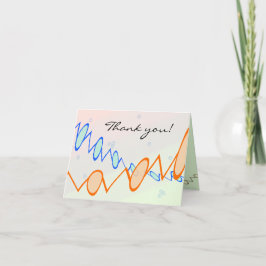 Aangepaste tekst Kaart - PEG, pastel bloemenachter