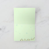 Aangepaste tekst Kaart - PEG, pastel bloemenachter (Binnen)