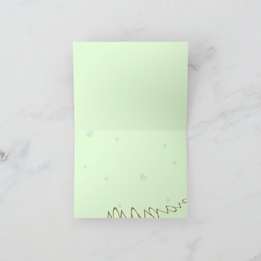 Aangepaste tekst Kaart - PEG, pastel bloemenachter (Binnen)