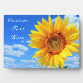 Aangepaste tekst Kaart - Zonnebloem en bijen in de Fotoplaat (voorkant)