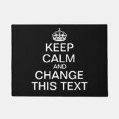 Aangepaste tekst kalm houden deurmat (Voorkant)