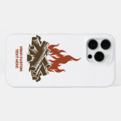Aangepaste tekst kamperen iPhone hoesje (Achterkant horizontaal)