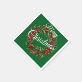 Aangepaste tekst Kerstkrans Servet (Hoek)