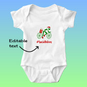 Aangepaste tekst Kerstmis fietser levering Romper