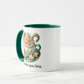 Aangepaste tekst Kerstmis Hot Chocolate Mok (Voorkant links)