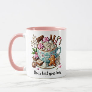 Aangepaste tekst Kerstmis Hot Chocolate Mok