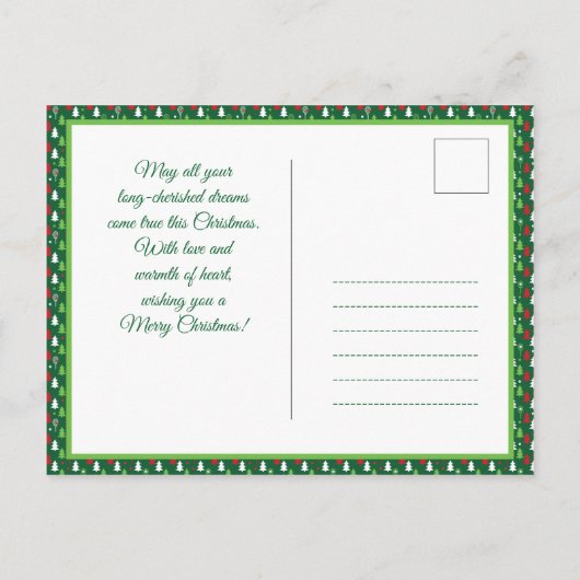 Aangepaste tekst 💚 🤍 kerstmis 💔 tennis briefkaart (Achterkant)