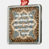 Aangepaste tekst Khatam Marketry Perzische kunst g Metalen Ornament (Links)