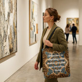Aangepaste tekst Khatam Marquetry Perzische kunstc Tote Bag