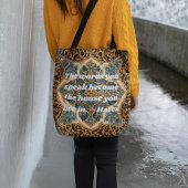 Aangepaste tekst Khatam Marquetry Perzische kunstc Tote Bag