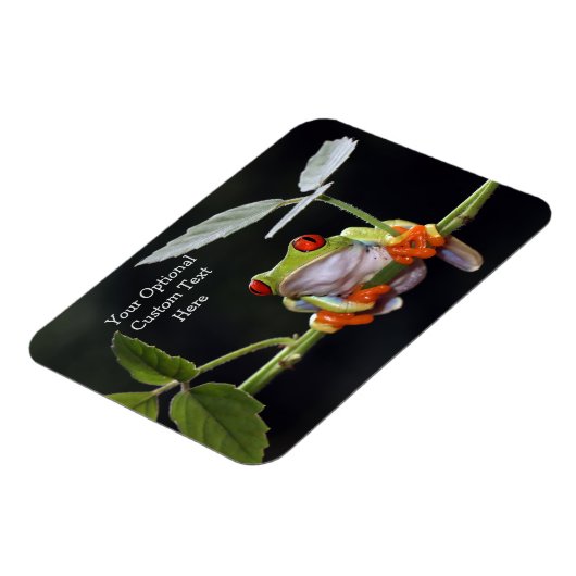 Aangepaste tekst kikker magneet (Linkerzijde)