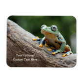 Aangepaste tekst kikker magneet (Horizontaal)