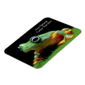 Aangepaste tekst kikker magneet (Linkerzijde)