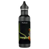 Aangepaste tekst Kikker Roestvrij stalen flesje Waterfles (Links)