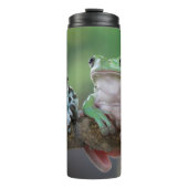 Aangepaste tekst kikker thermische trommel thermosbeker (Voorkant)