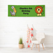 Aangepaste tekst kinderen banner dierillustraties (Insitu)