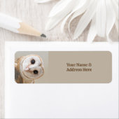 Aangepaste tekst klapt over etiket (Insitu)