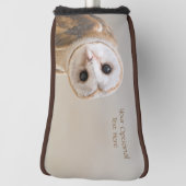 Aangepaste tekst klapt over golfheadcover (Draai 90)