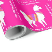 Aangepaste tekst Kleine meisjes Verjaardag Partij  Cadeaupapier (Rol Hoek)