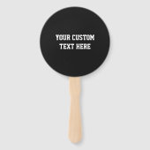 Aangepaste tekst & kleur Football Logo hand fans Handwaaier (Achterkant)