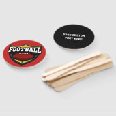 Aangepaste tekst & kleur Football Logo hand fans Handwaaier (Niet-gemonteerd)