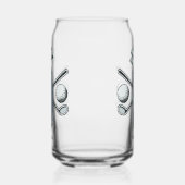 Aangepaste tekst & kleur Golf Blikvorm Glas (Rechts)