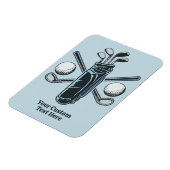 Aangepaste tekst & kleur Golf Magneet (Linkerzijde)
