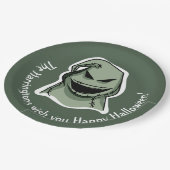 Aangepaste tekst & kleur Halloween Creatures 1/4 Papieren Bordje (Gekanteld)