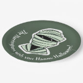 Aangepaste tekst & kleur Halloween Creatures 2/4 Papieren Bordje (Gekanteld)