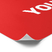 Aangepaste tekst & kleur honkbal poster (Hoek)