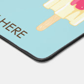 Aangepaste tekst & kleur Ice Cream Bureaumat (Hoek)