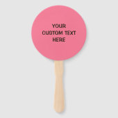 Aangepaste tekst & kleur ijs lover fan set handwaaier (Achterkant)