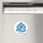 Aangepaste tekst & kleur oog van Horus Magneet (Insitu (Vaatwasser))