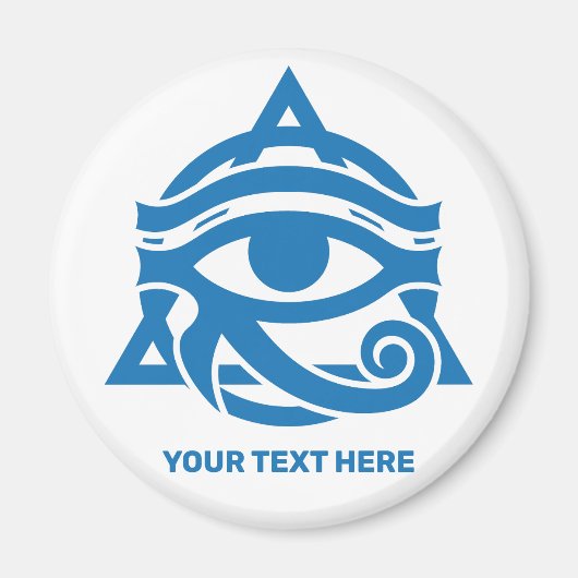 Aangepaste tekst & kleur oog van Horus Magneet (Voorkant)