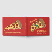 Aangepaste tekst & kleur PIZZA Gastenboek (Volledig)