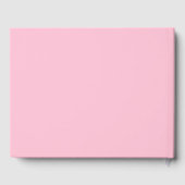Aangepaste tekst & kleur roze flamingo gastenboek (Achterkant)