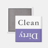 Aangepaste Tekst & Kleur Schone Vuile Vaatwasser K Magneet (Voorkant / Achterkant)