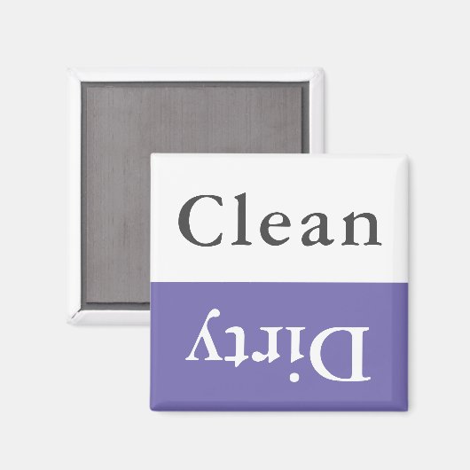 Aangepaste Tekst & Kleur Schone Vuile Vaatwasser K Magneet (Voorkant / Achterkant)