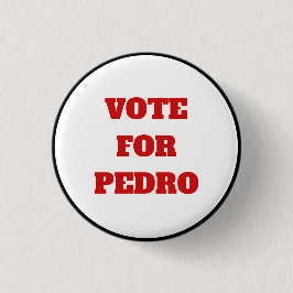 Aangepaste tekst/kleur stem voor de politieke stie ronde button 3,2 cm