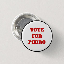 Aangepaste tekst/kleur stem voor de politieke stie ronde button 3,2 cm