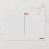 Aangepaste tekst/kleur Trump '24 Foto Rood en Blau Briefkaart (Achterkant)