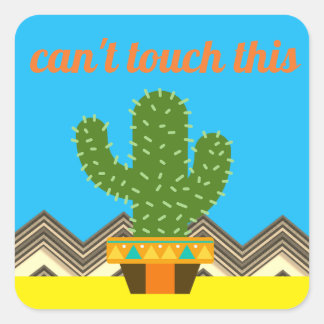 Aangepaste tekst-/kleurpuntsactus kunnen dit niet vierkante sticker