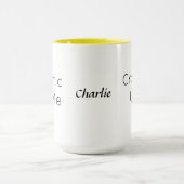 Aangepaste tekst, kleurrijke Craftastic You & Me-c Mok (Midden)