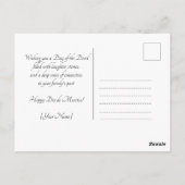 Aangepaste tekst 💀 kleurrijke Día de Muertos Briefkaart (Achterkant)