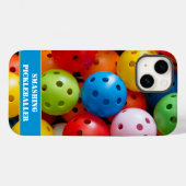Aangepaste tekst Kleurrijke handballetjes 14 Case-Mate iPhone Case (Achterkant (horizontaal))